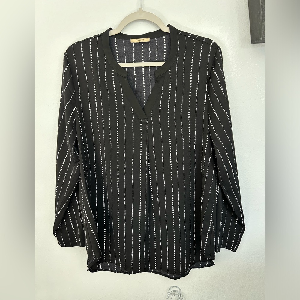 Black tunic blouse